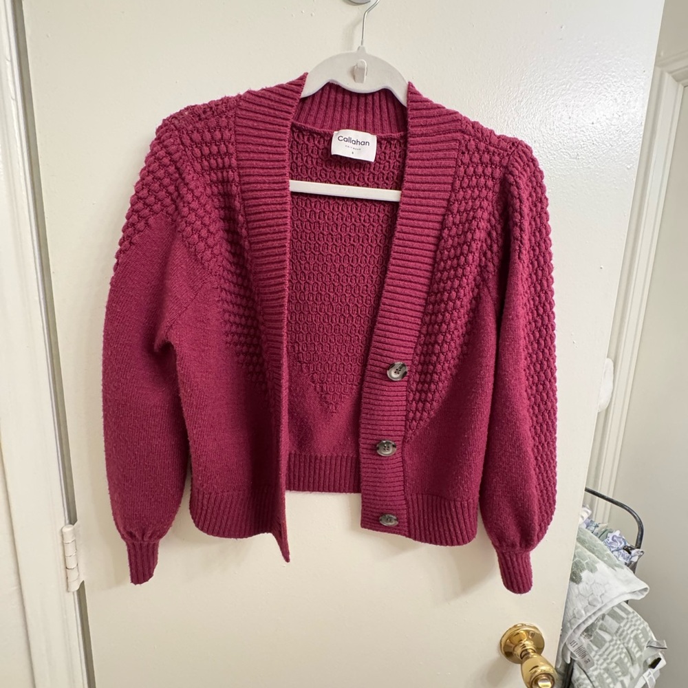 Callahan | Anthropologie Women's Burgundy Sweater